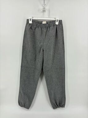 Women's Gray Business Casual Jogger Pants - Comfortable Everyday Cuffed Trousers